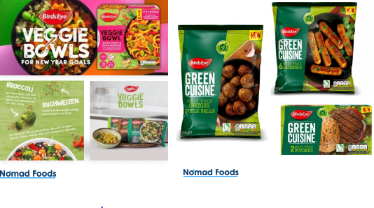 Nomad Foods Veggie Bowls and Green Cuisine