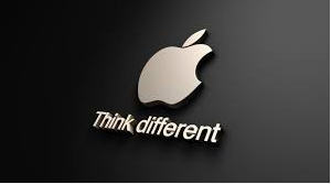 apple logo think different