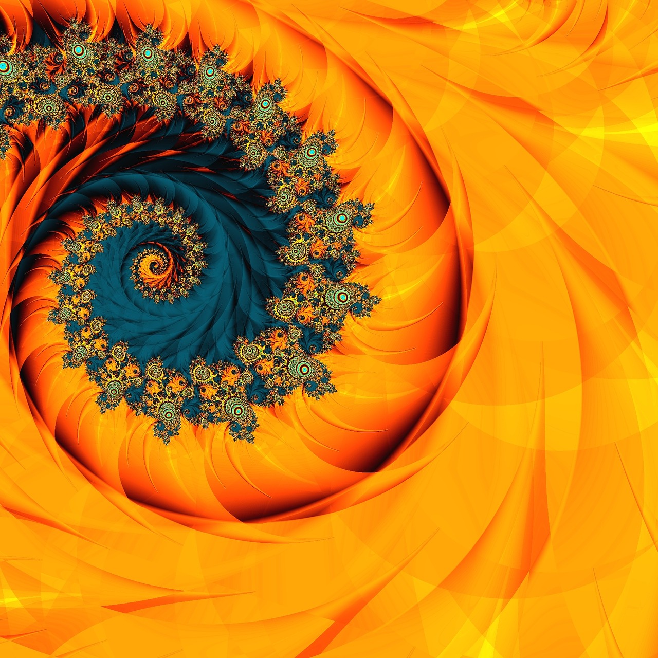 Fibonacci fractal art